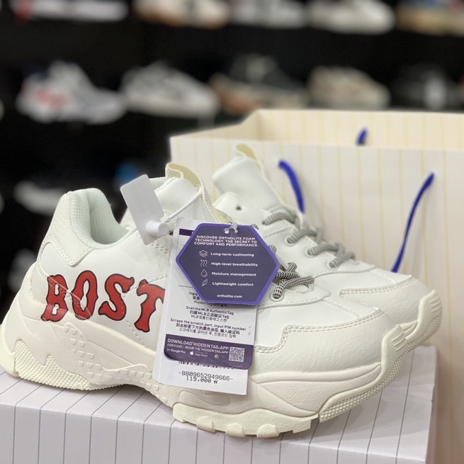 Gìay MLB Boston Big Ball Chunky Nam/Nữ 1:1 full bill box tui hộp phụ kiện