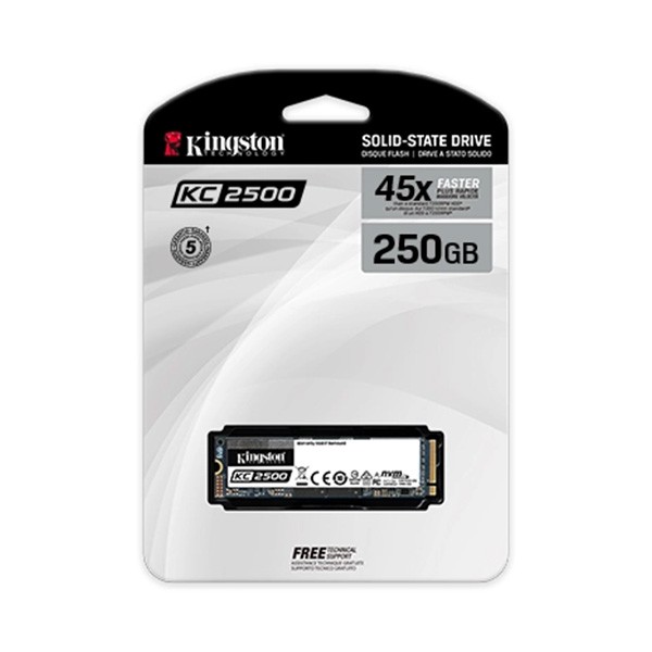 Ổ SSD Kingston SKC2500 250Gb PCIe NVMe Gen3x4 M2.2280 (Chính hãng)