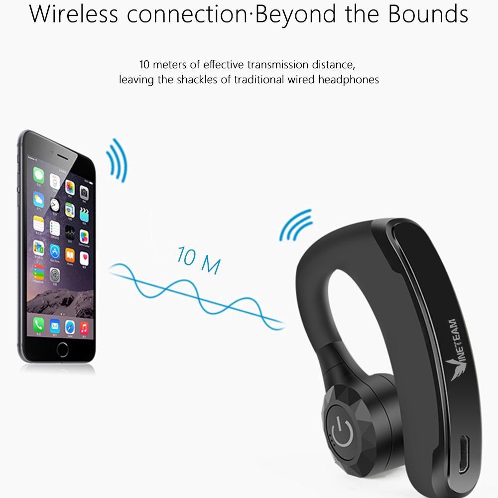 Tai Nghe Bluetooth V11 móc vành tai chống ồn kèm mic