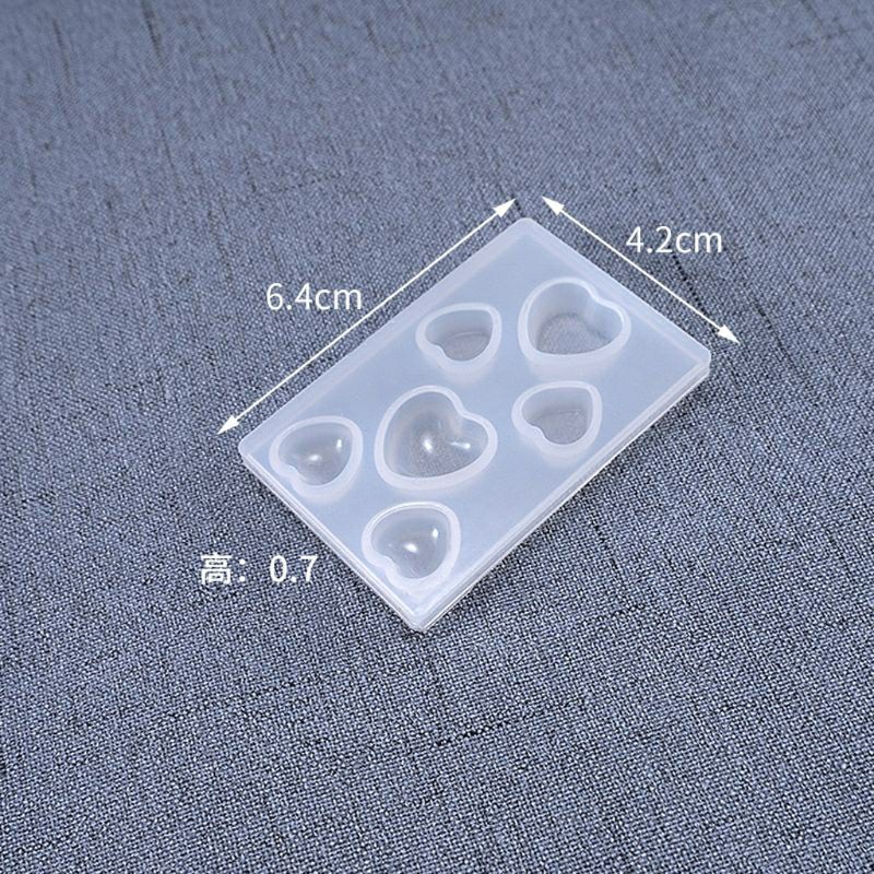 Khuôn Silicon Hình Trái Tim Nhỏ Làm Phụ Kiện Handmade
