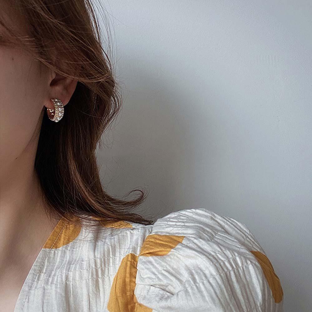 Bông Tai Dạng Vòng Thời Trang Hàn Quốc Cho Nữ