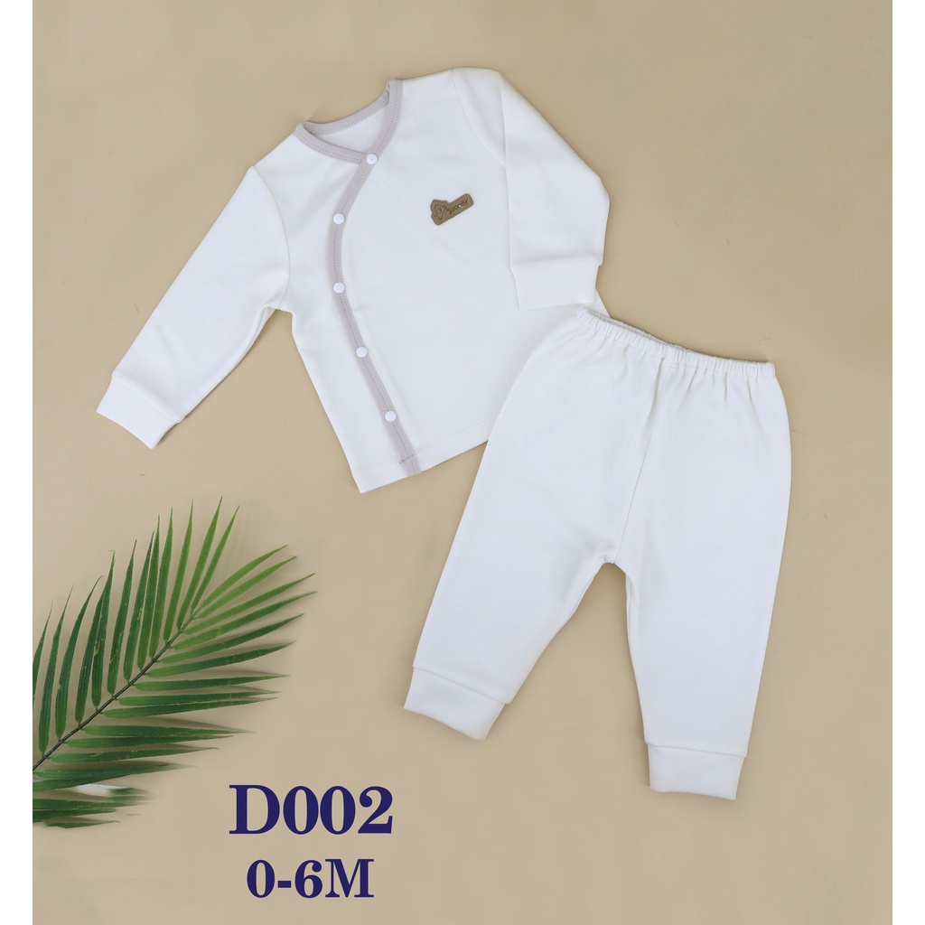 Bộ sơ sinh dày cài lệch Dokma JB012