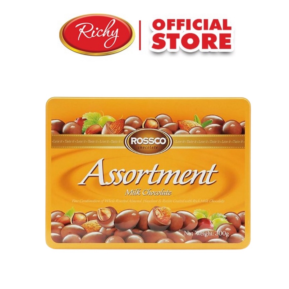 Kẹo Socola Richy Rossco Alfredo 300gr ( Xanh/ Đỏ/ Vàng)