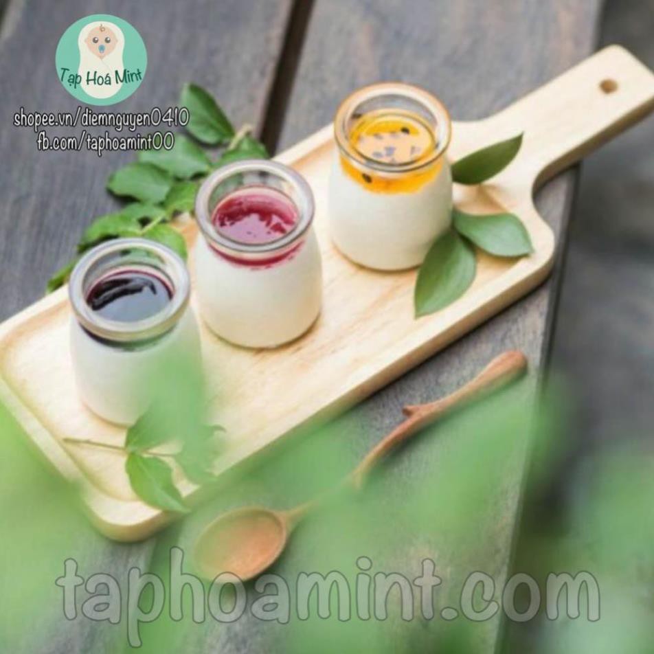 Bộ 12 hủ thủy tinh làm sữa chua 100ml có nắp đậy