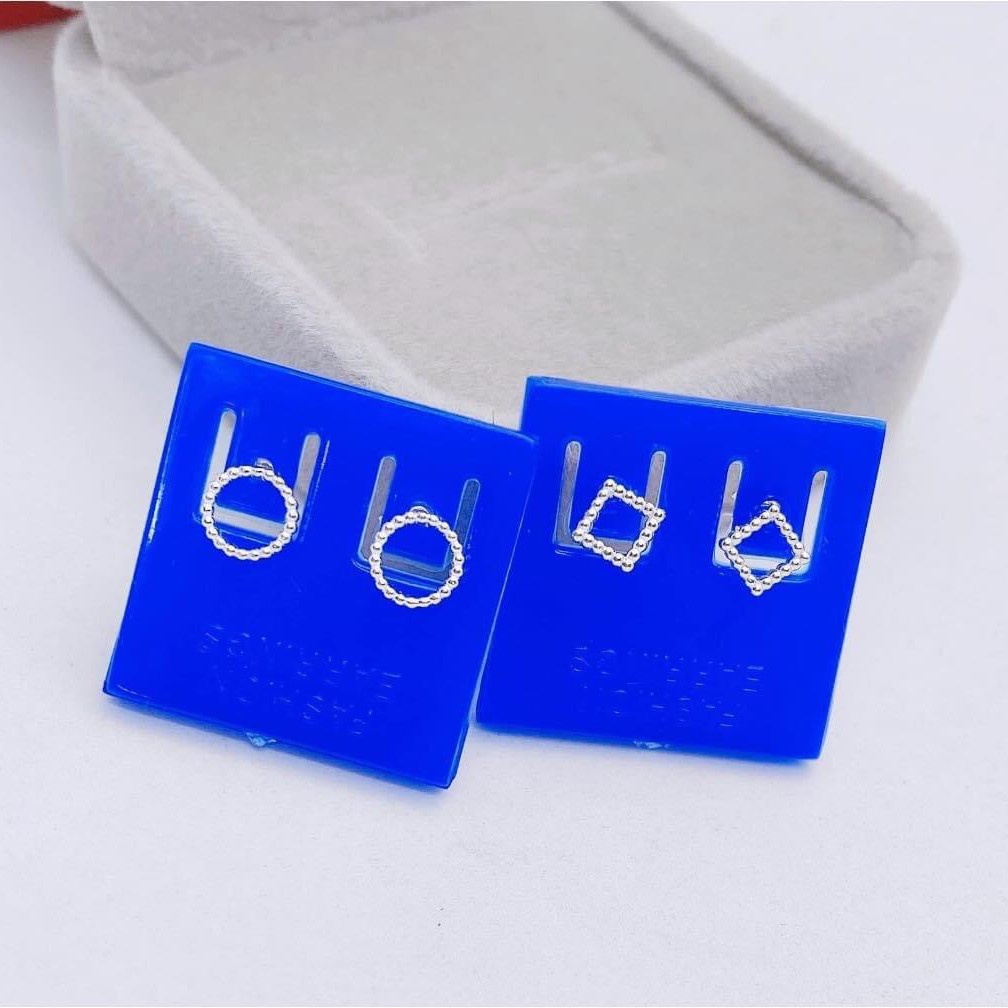 Khuyên tai bạc nữ nhỏ xinh Evasilver, Bông tai nhiều hình xinh xắn cá tính