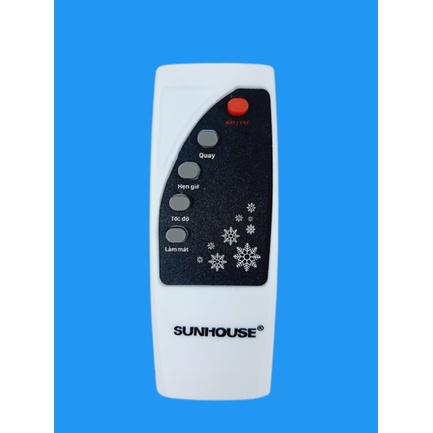 Remote Điều khiển từ xa quạt điều hòa Sunhouse SHD7746- Hàng chính hãng -Mới 100% Tặng Pin