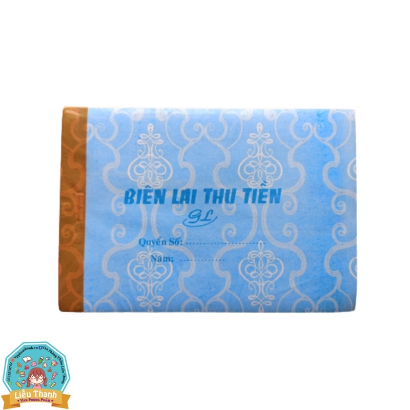 Biên lai thu tiền 2 liên 50 bộ (100tờ)