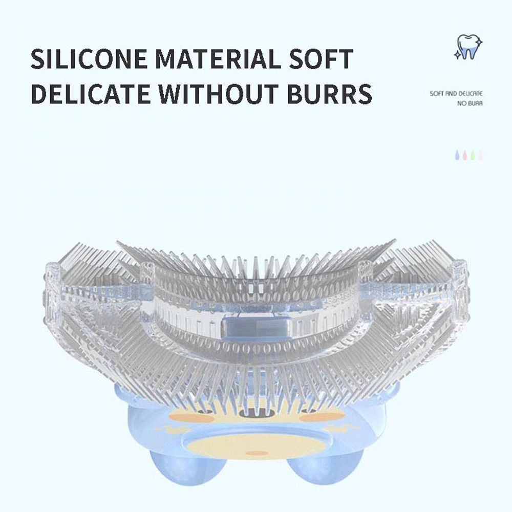 [Hàng mới về] Bàn chải đánh răng hình chữ U bằng silicon mềm chất lượng cao cho bé từ 2-12 tuổi
