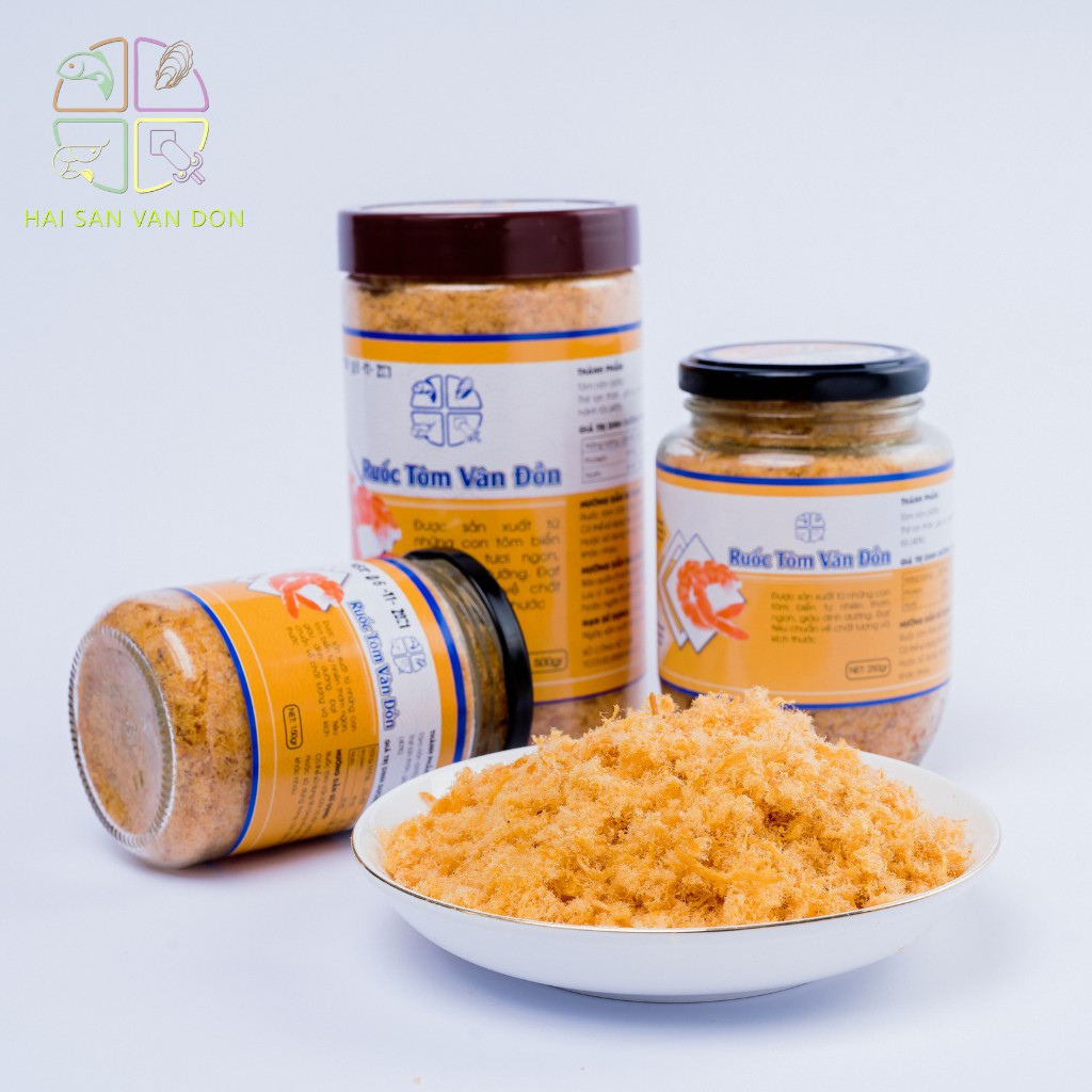 Ruốc Tôm Vân Đồn 250gr HẢI SẢN VÂN ĐỒN Làm Từ Tôm Biển Tự Nhiên, Giàu Dinh Dưỡng Không Chất Phụ Gia | BigBuy360 - bigbuy360.vn