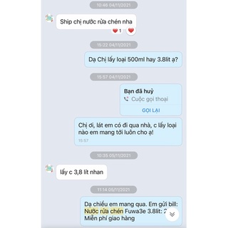 NƯỚC RỬA CHÉN SINH HỌC FUWA3e 3.8lit