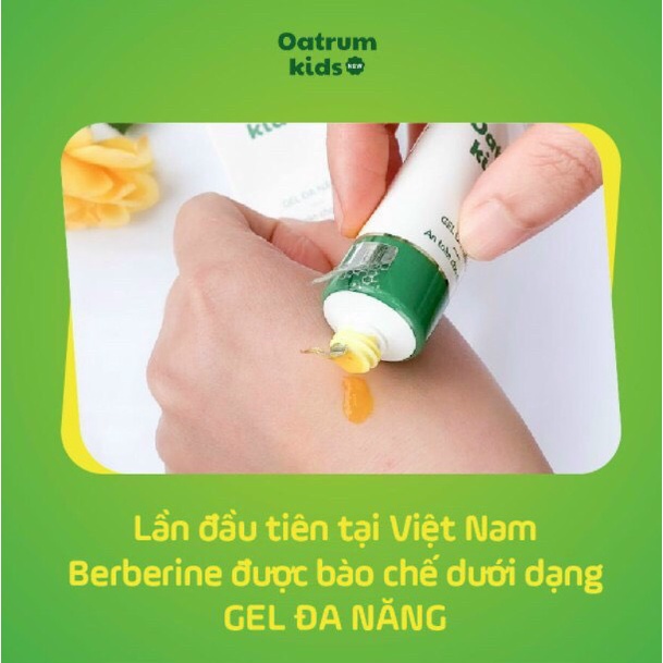 Gel bôi da đa năng bé Oatrum Kids New - Hết trầy xước, rách da, bỏng, hăm da, muỗi côn trùng đốt - 20g