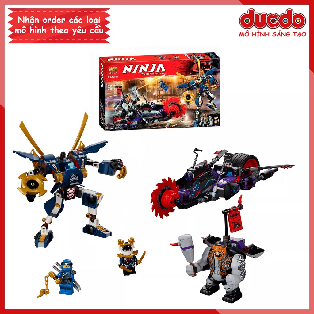 BELA 10805 Lắp ghép Ninjago Cuộc Chiến Giữa Killow Và Samurai X - Đồ chơi Xếp hình Mô hình 70642 LEPIN 06077