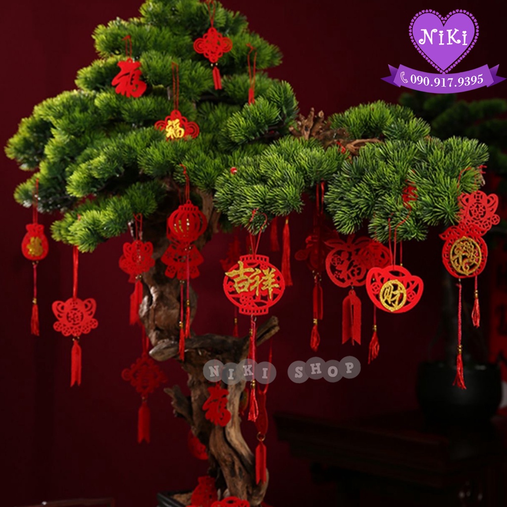 TẾT DÂY TREO TRANG TRÍ CÂY KIỂNG - MAI  ĐÀO- ĐỔ DÙNG - TRANG TRÍ NHÀ