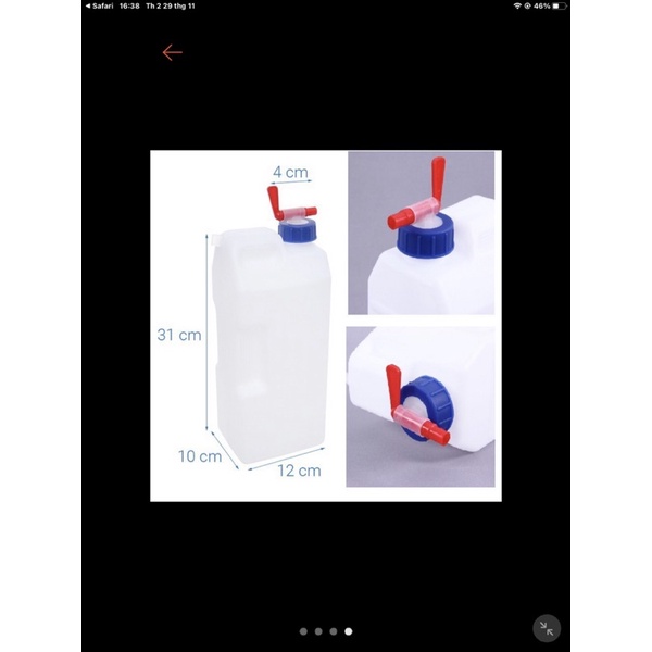 bình nước nhựa 3 lít đựng trong tủ lạnh mã 3171