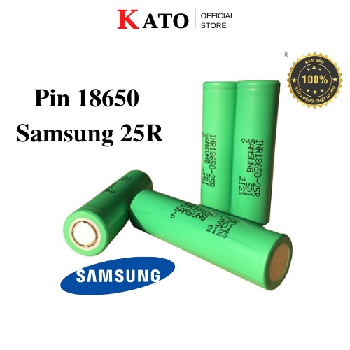 Pin 18650 Samsung 25R 2500MAh Xả 20A Pin Li-ion 15A