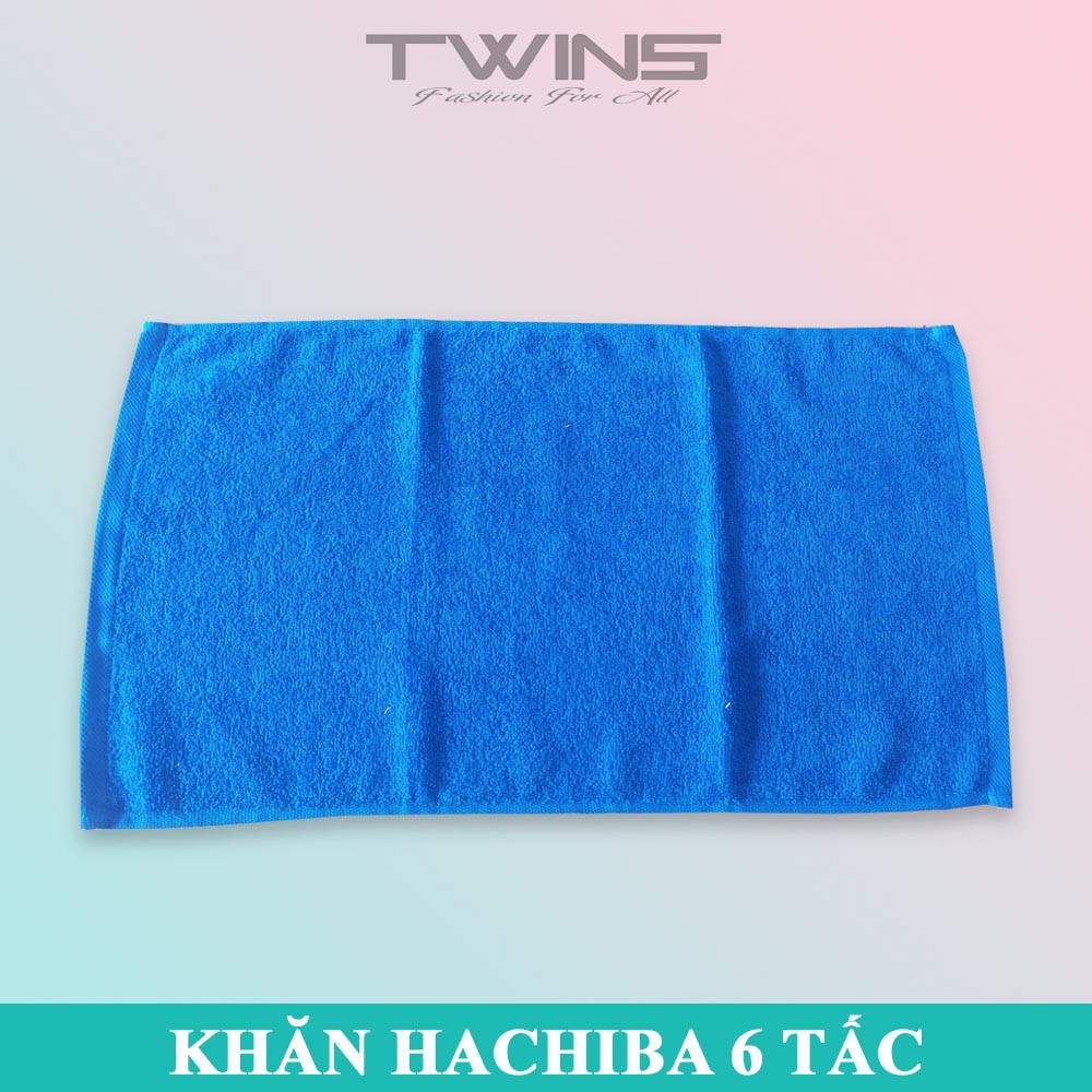 Khăn tắm cotton cao cấp đa năng Hachiba trơn 6 tấc thấm hút nước tốt bền màu không xù lông (shop giao màu ngẫu nhiên)