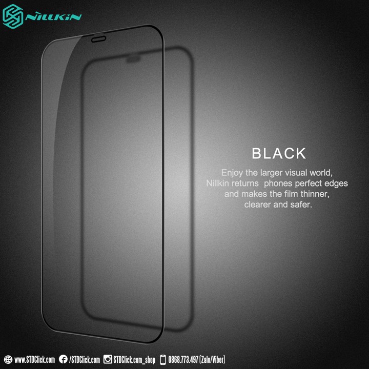 KÍNH CƯỜNG LỰC IPHONE 12 PRO MAX NILLKIN CP+PRO 2.5D CHÍNH HÃNG