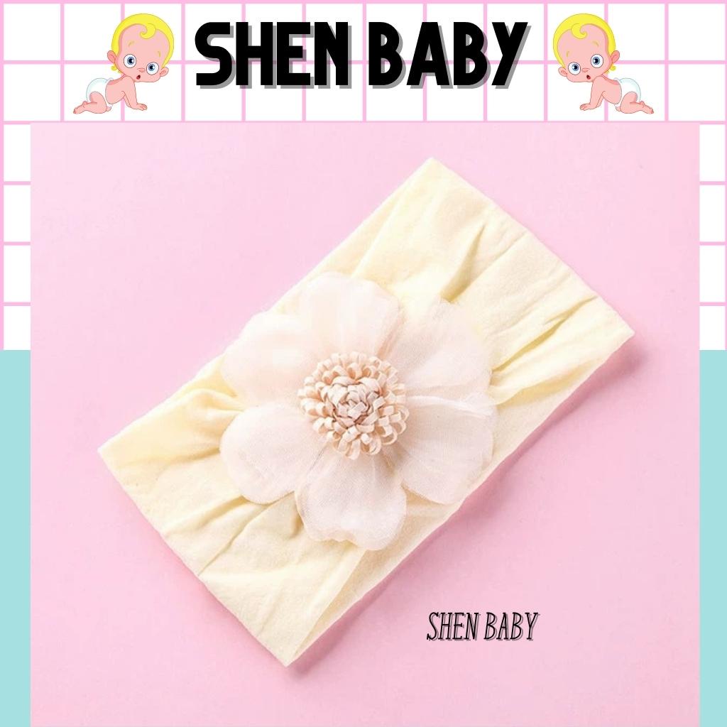 Băng đô nơ hoa bản to dễ thương cho bé Mica baby BD17