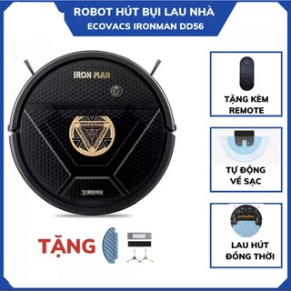 Robot hút bụi lau nhà ecovacs dd56, công nghệ 4.0, hàng trưng bày 99% - máy hút bụi thông minh-bh 12 tháng-
