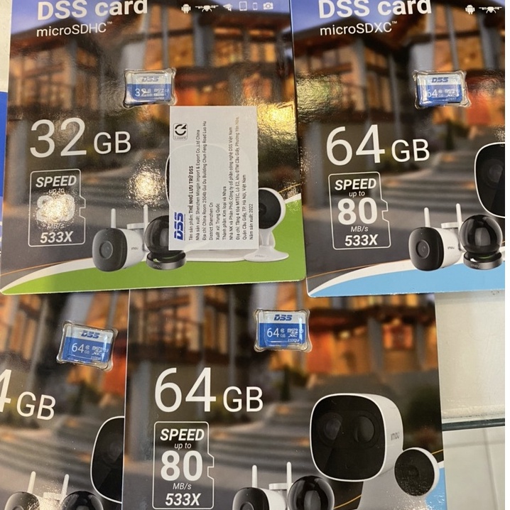 Thẻ nhớ IMOU DSS 32gb 64gb class 10 thẻ nhớ micro sd DSS Thẻ chuyên dụng cho camera, điện thoại...