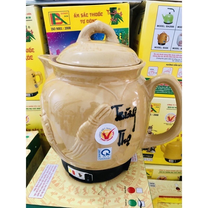 Ấm sắc thuốc Trường Thọ 5lít và 3,2 lít