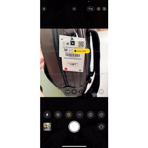 Balo laptop nam Zara authentic