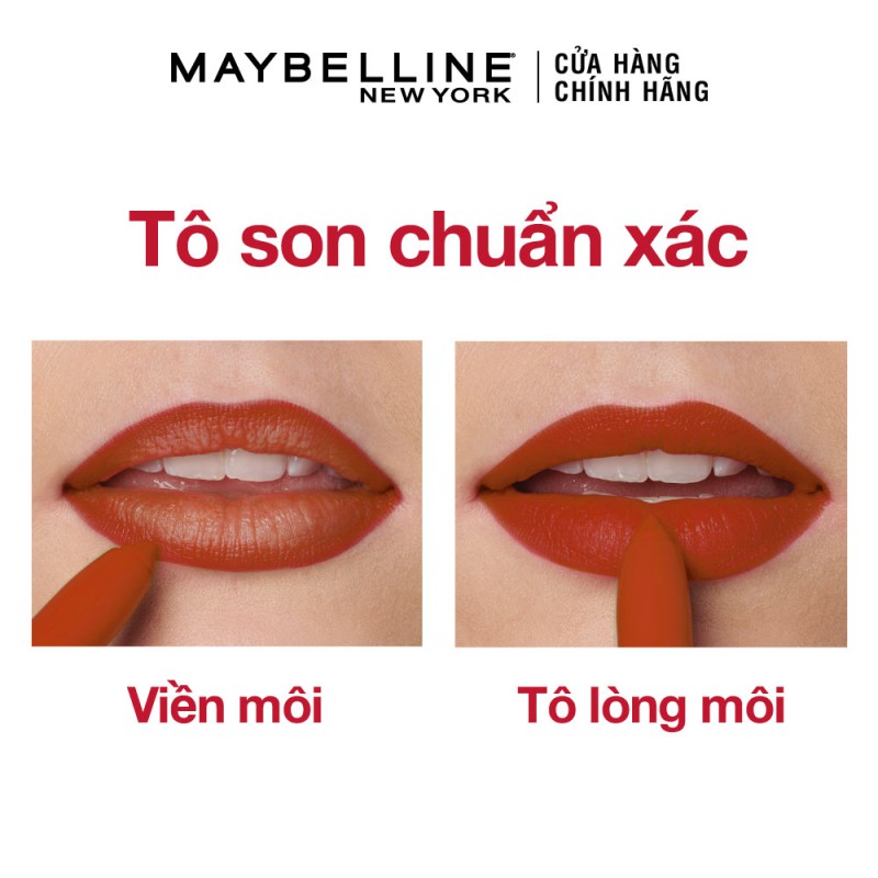 Son bút chì mịn lì 8h lâu trôi Maybelline New York Super Stay Ink Crayon Lipstick 1.2g | Thế Giới Skin Care