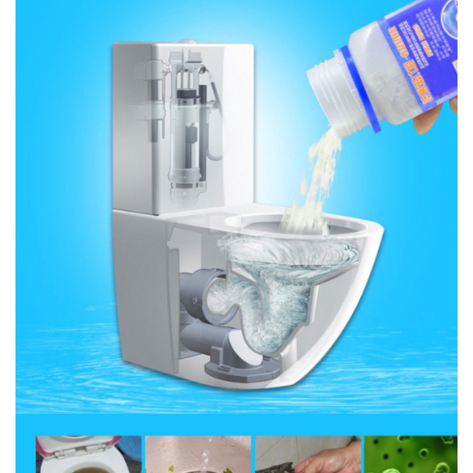 Bột Thông Cống,Bồn Cầu,Lavabo Cực Mạnh YUHAO Siêu Thần Thánh 268G Thế Hệ Mới