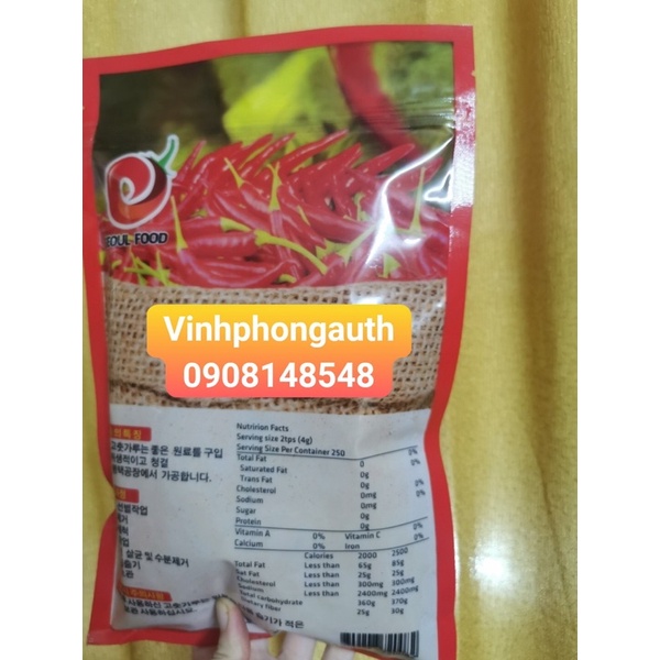 BỘT ỚT HÀN QUỐC -NHUYỄN- RED PEPPER POWDER 500gr