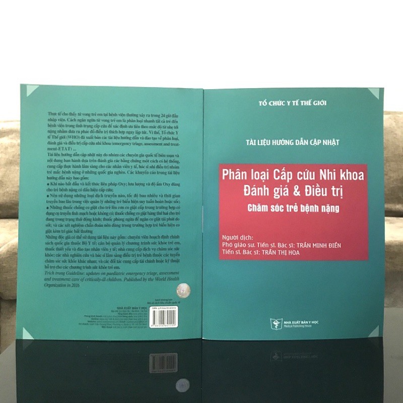 Sách - Phân loại cấp cứu nhi Khoa, đánh giá và điều trị chăm sóc trẻ bệnh nặng