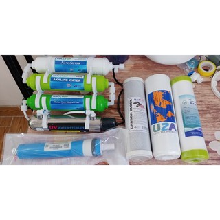 Combo 9 cấp lọc nước máy Ro có đèn UV và màng RO