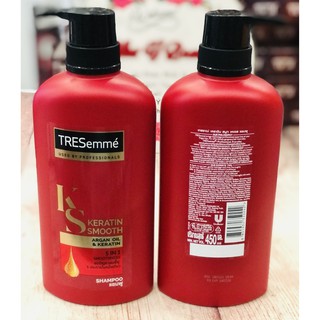 Dầu gội Tresemmé Thái Lan Màu Đỏ KS Keratin Smooth Argan Oil & Keratin 450ml