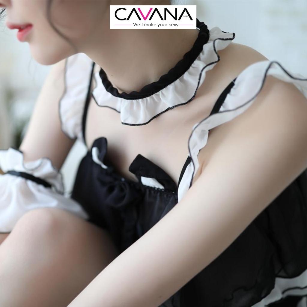 Đồ ngủ sexy cosplay, cosplay mèo gợi cảm quyến rũ dễ thương kèm phụ kiện C18 - CAVANA STORE