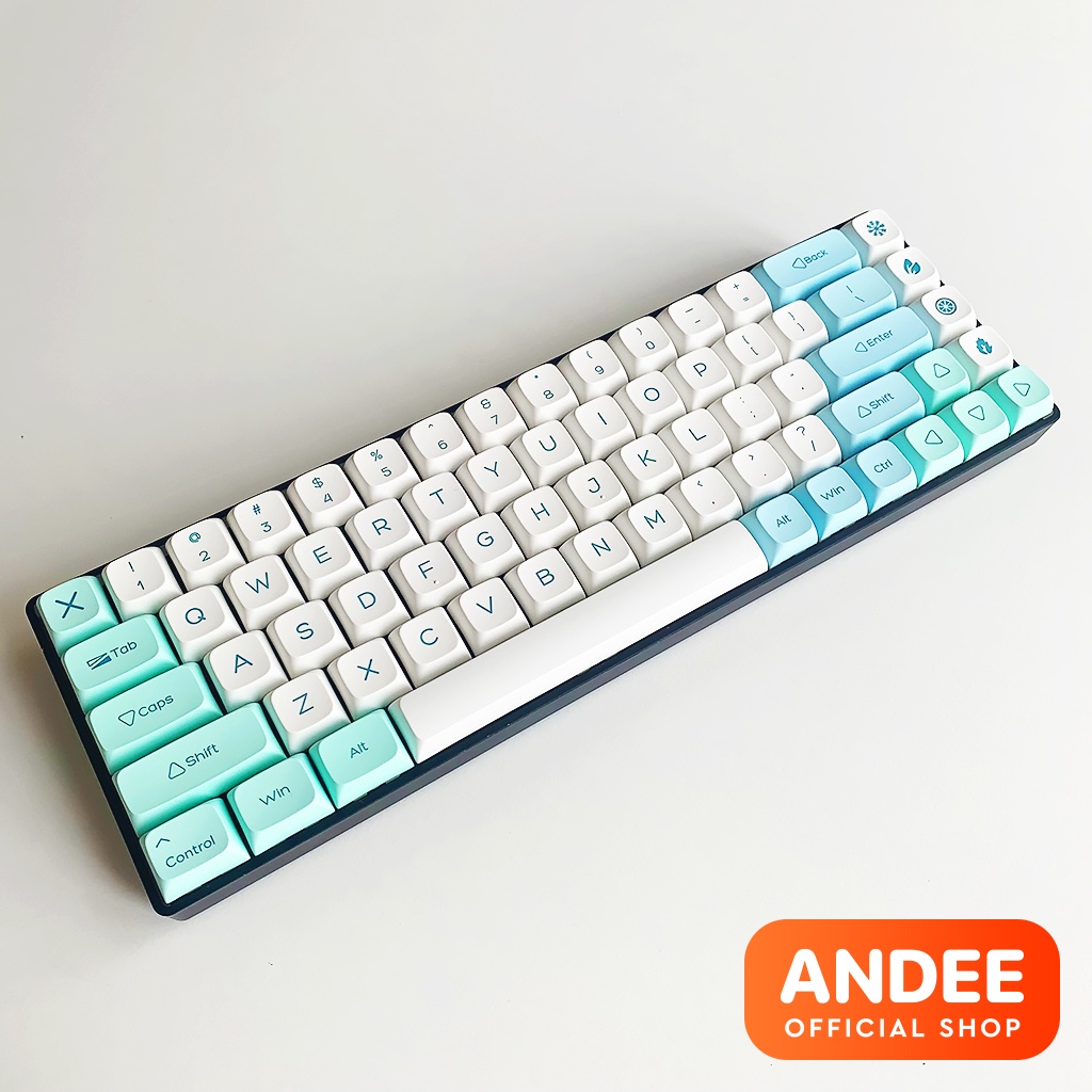 Keycap nút bàn phím XDA Ice Mint - Corgi 9mm PBT nhiều màu dễ thương cho bàn phím cơ