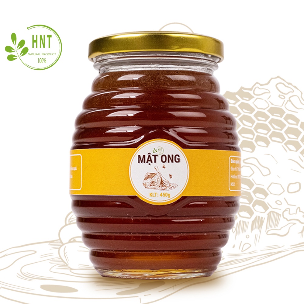 Mật ong nguyên chất, tự nhiên hoa nhãn HNT NATURAL PRODUCT MO450G