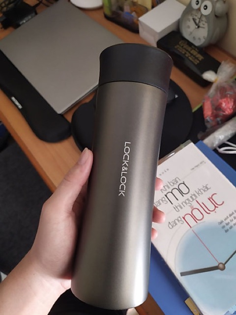 Bình giữ nhiệt Lock&Lock One-Hand LHC4028PG  400ml | BigBuy360 - bigbuy360.vn