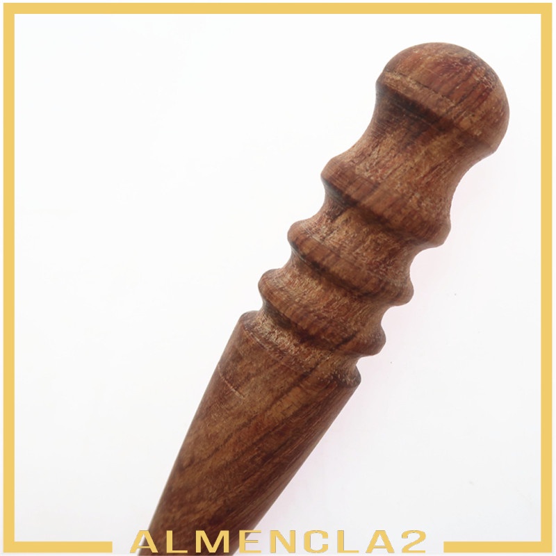 [ALMENCLA2] Leathercraft Round Wood Edge Slicker Multi-Size Burnisher for Leather Craft