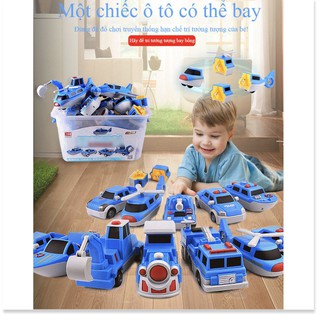 Bộ đồ chơi lắp ráp Xe ô tô biến hình nam châm - cao cấp