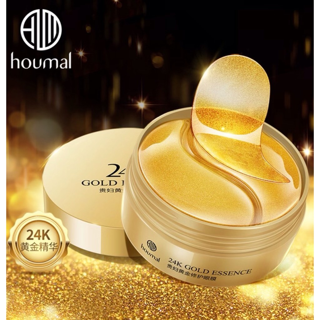 Mặt nạ mắt Collagen chiết xuất vàng 24K/ Lô hội/ Than hoạt tính
