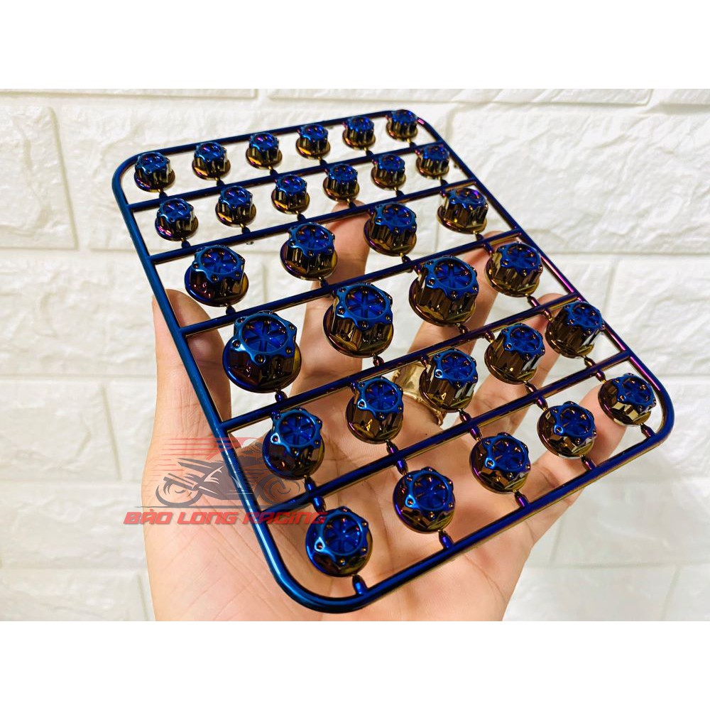 Nắp chụp Ốc trang trí xe máy nhiều màu 30 con siêu Rẻ đẹp