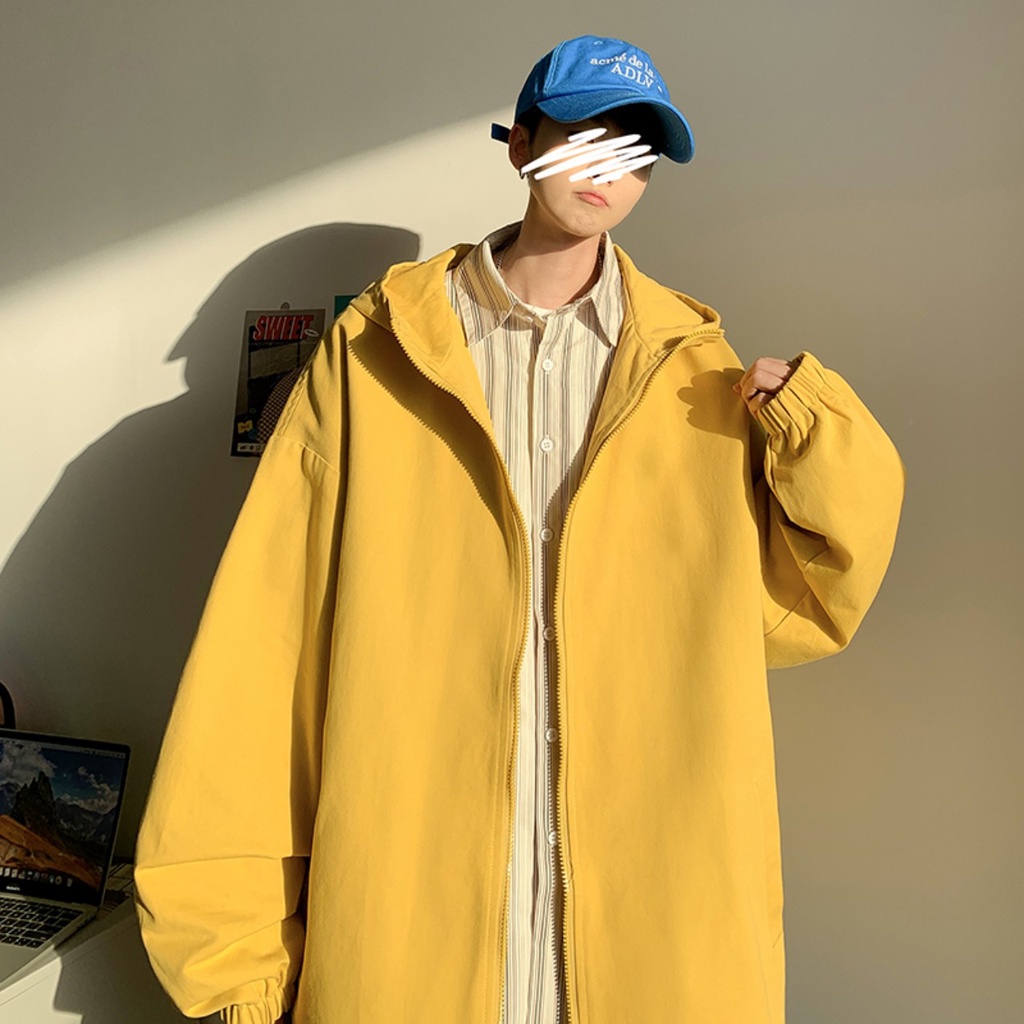 Áo khoác nam from rộng dạng unisex có nón , khoác dù 2 lớp in tảng băng