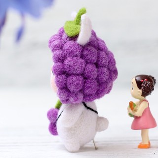 [Len chọc có hướng dẫn] Bộ kit len chọc thỏ con bốn mùa