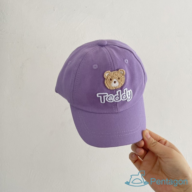 Mũ Lưỡi Trai Unisex Thêu Chữ Bear Cho Bé