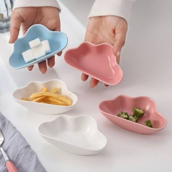 Chén Bát Sứ Ăn Dặm cho bé hình đám mây/giọt nước