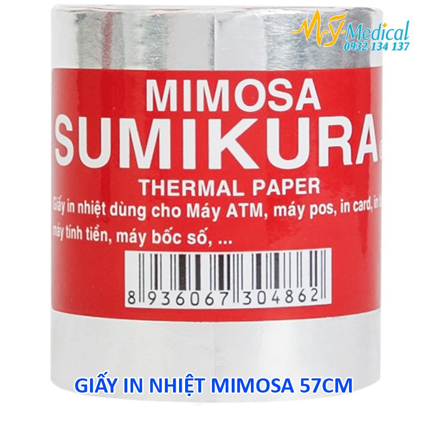 Giấy in nhiệt cao cấp Mimosa Sumikura khổ 57mm | BigBuy360 - bigbuy360.vn