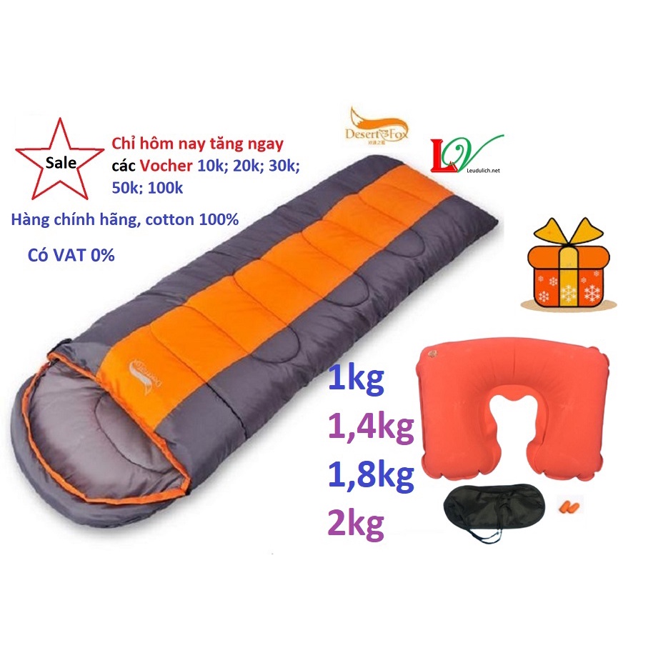 Túi ngủ cao cấp hàng desret fox cực chất cực ấm