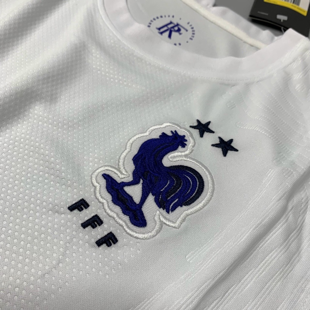 Bộ Quần Áo Bóng Đá Pháp Trắng Mới