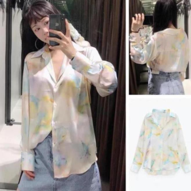 BÁN SỈ ÁO SƠ MI LỤA LOANG ZRR CHO NỮ