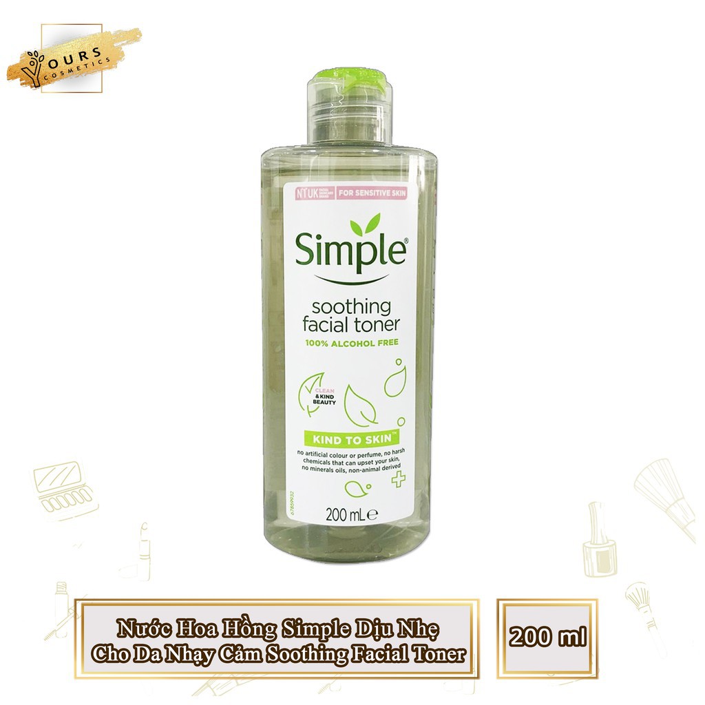Nước hoa hồng Simple Kind To Skin Soothing Facial Toner | BigBuy360 - bigbuy360.vn