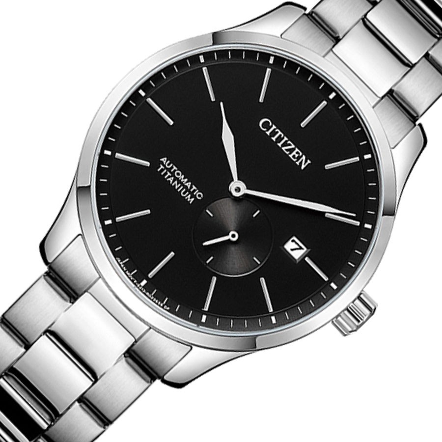 Đồng Hồ Citizen Nam Dây Titanium Máy Cơ-Automatic NJ0090-81E - Mặt Đen (42mm)